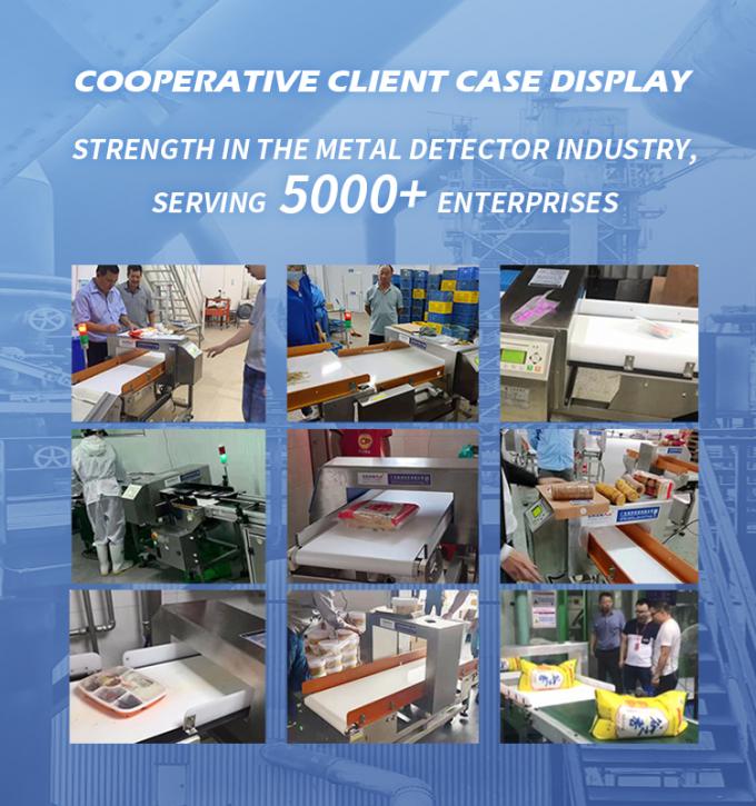 โรงงานป้ายความละเอียดสูง คอนเวียร์เบลท์ เครื่องตรวจจับโลหะสําหรับอาหาร 4