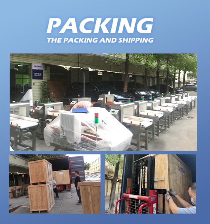 โรงงานป้ายความละเอียดสูง คอนเวียร์เบลท์ เครื่องตรวจจับโลหะสําหรับอาหาร 16