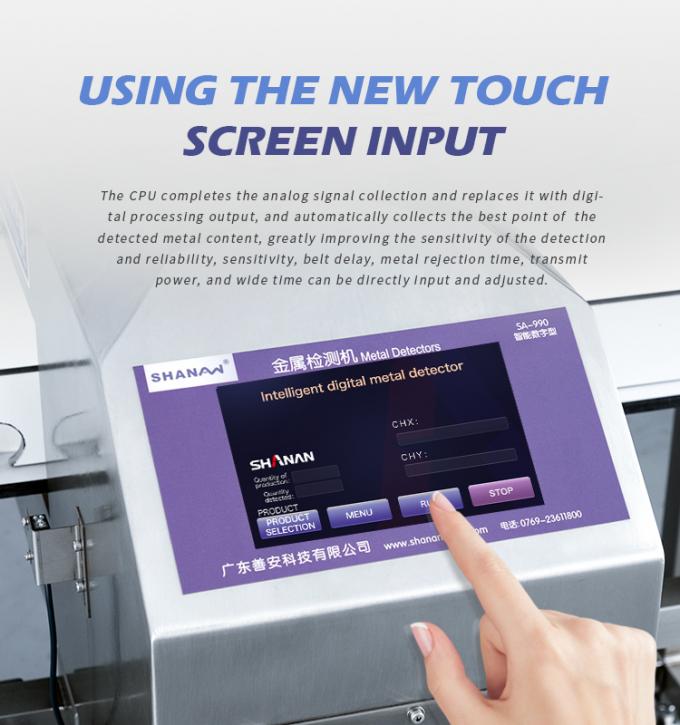 เครื่องตรวจจับโลหะความรู้สึกสูง อาหารแช่แข็ง พลาสติก สินค้าเคมี สินค้าเล่นอุตสาหกรรม คอนเวียร์เบลท์ ผู้ผลิต 3