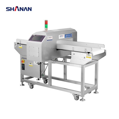 เครื่องตรวจจับโลหะ SHANAN: ความไว Fe 0.8 มม. และความไวที่ไม่ใช่ Fe 1.2 มม. ขนาดอุโมงค์ 4012 ซม.-50*30 ซม.