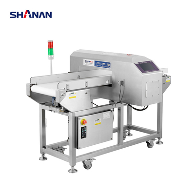 SHANAN VCF4015 เครื่องตรวจจับโลหะเพื่อความปลอดภัยในอาหารพร้อมระบบหยุดสายพานอัตโนมัติสำหรับการผลิตบิสกิตและคุกกี้
