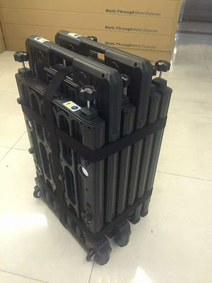 ค้นหาเขตหลายร่างกายเดินผ่าน Magnetometer จอแสดงผล LED ประตูพับแบบพกพา