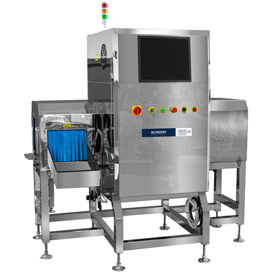 เครื่องตรวจจับโลหะอาหารด้วยรังสีเอ็กซ์ที่ใช้พลังงาน AI ความเร็ว 300pcs/min FDA CE Certified