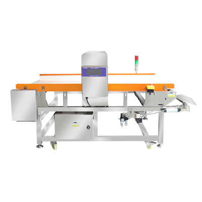 เครื่องตรวจจับโลหะอาหารความละเอียดสูง ความรู้สึกการปฏิเสธอัตโนมัติ CE ISO ผู้ผลิตที่ได้รับการรับรอง