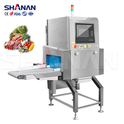 เครื่องตรวจสอบอุตสาหกรรม X-Ray อาหาร ตรวจจับโลหะอัตโนมัติ เครื่องจักร ความปลอดภัยในการกำจัดสิ่งแปลกปลอม สำหรับโรงงาน
