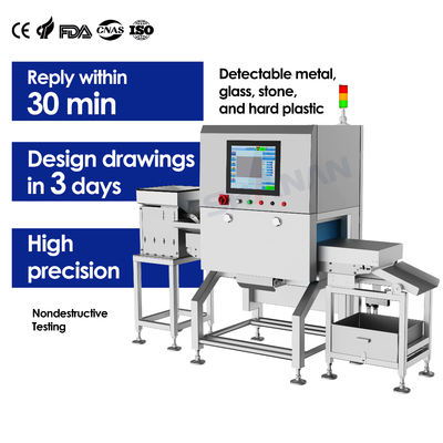 คุณภาพ อุปกรณ์การตรวจสอบการปฏิเสธที่มีประสิทธิภาพสูง ระบบตรวจสอบรังสีเอ็กซ์อาหาร เครื่องจักร