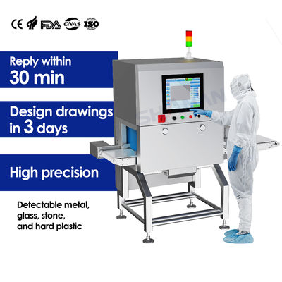 เครื่อง X Ray ของอาหาร สําหรับผลิตภัณฑ์กระป๋องมังคุดช็อคโกแลต ระบบการตรวจสอบการปฏิเสธ