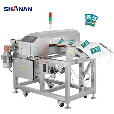 เครื่องตรวจจับโลหะอาหาร ความจุ 25 กิโลกรัม อุปกรณ์ตรวจจับสารปนเปื้อนอาหารที่แม่นยําสําหรับผู้ผลิตอาหาร
