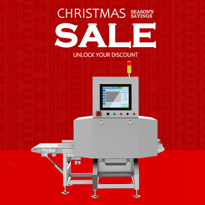 ขนาดผลิตภัณฑ์สูงสุด 600 มม. (กว้าง) x 400 มม. (สูง) เครื่องเอ็กซ์เรย์อาหาร ประเภท III การจำแนกประเภทเครื่องมือ เหมาะสำหรับการตรวจจับสิ่งปนเปื้อน