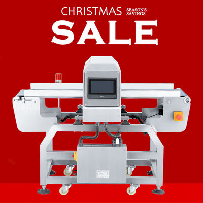 เครื่องตรวจโลหะสําหรับสายพานขนส่งบรรจุแผ่นอะลูมิเนียมในอุตสาหกรรมอาหาร