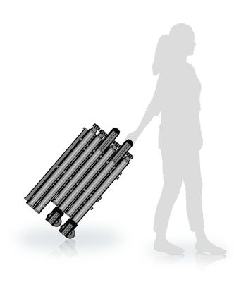 เครื่องตรวจจับโลหะแบบพกพาเดินผ่านสำหรับการรับประกันสาธารณะ 3 ปี