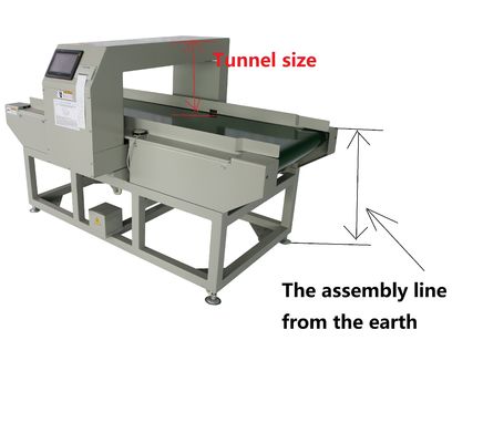 เครื่องตรวจจับเข็มโลหะแบบปรับระดับได้ 1-12 ระดับความไว 1.0 Mm